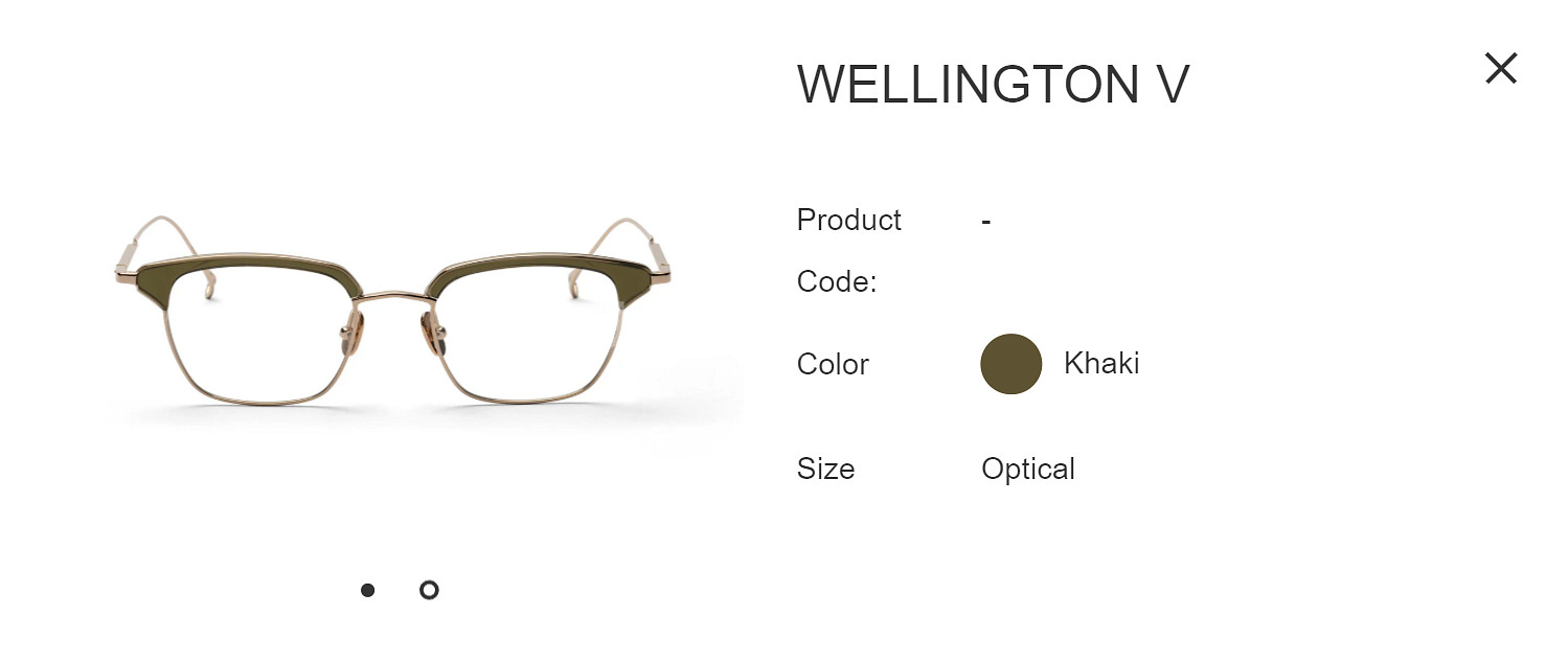 이세이 미야케 x 금자안경 웰링턴 V 하금테 안경 0056--7