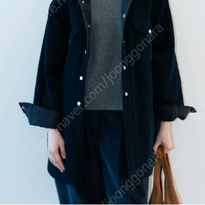 문달 로쏘 리버시블 셔츠 자켓 네이비