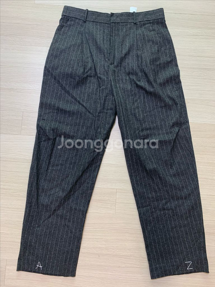 자라 아더에러 스트라이프 그레이 팬츠 L--1