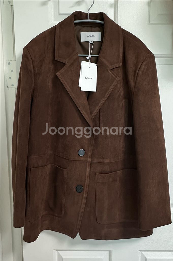 온앤온 스웨이드 자켓 택있는 새상품 사이즈1--0