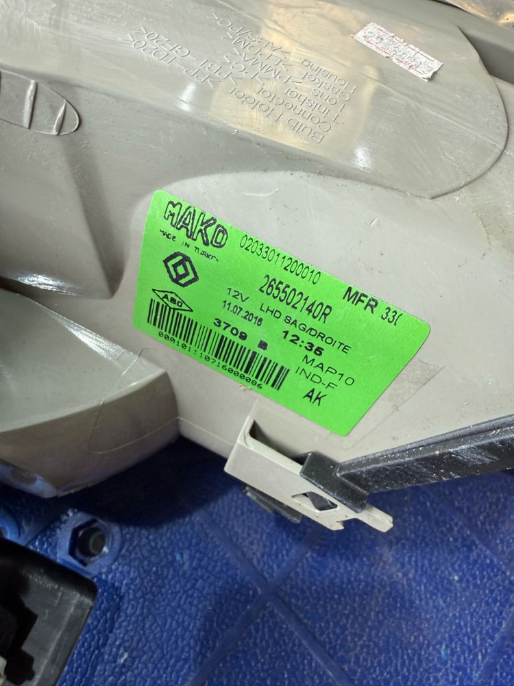 르노 삼성 SM3 데루등 후미등 조수석 새상품 이미지