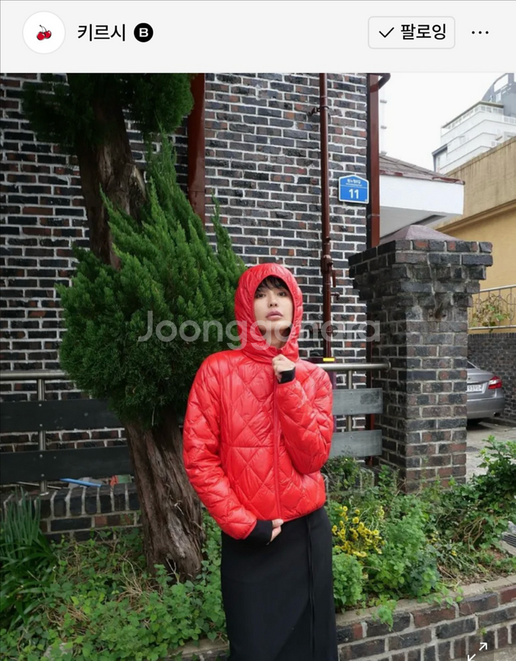 키르시 클라우드 크롭 다운 경량패딩 레드패딩 노스페이스 베이프 스투시--2