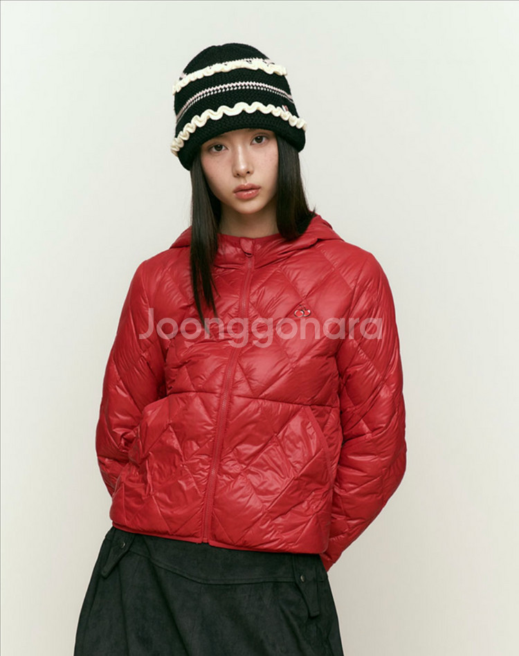 키르시 클라우드 크롭 다운 경량패딩 레드패딩 노스페이스 베이프 스투시--1