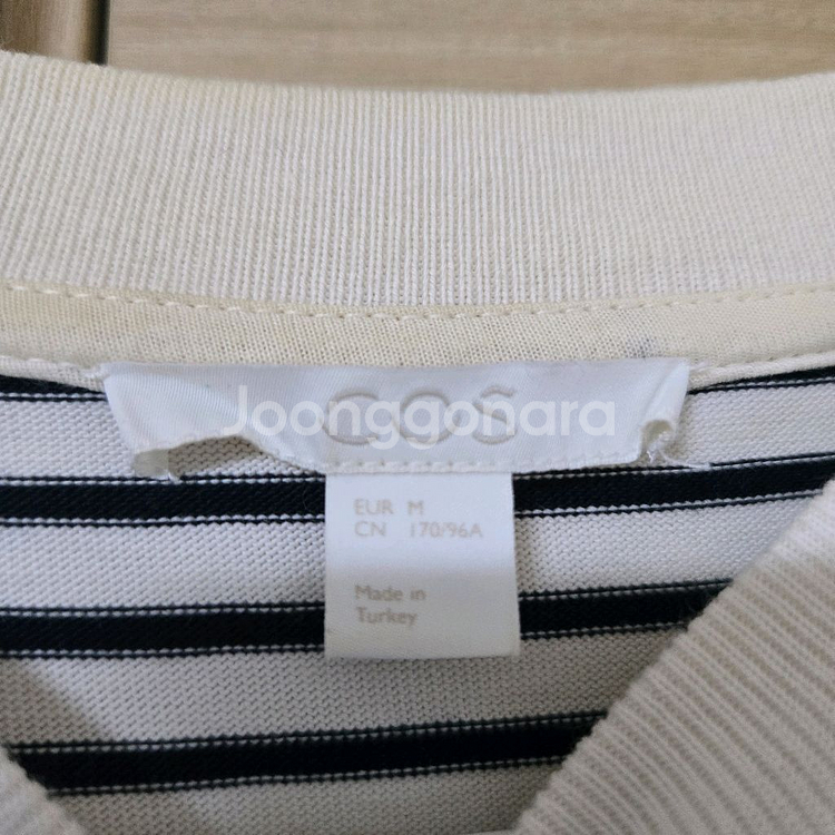 COS 코스 클린컷 스트라이프 반팔 티셔츠--5