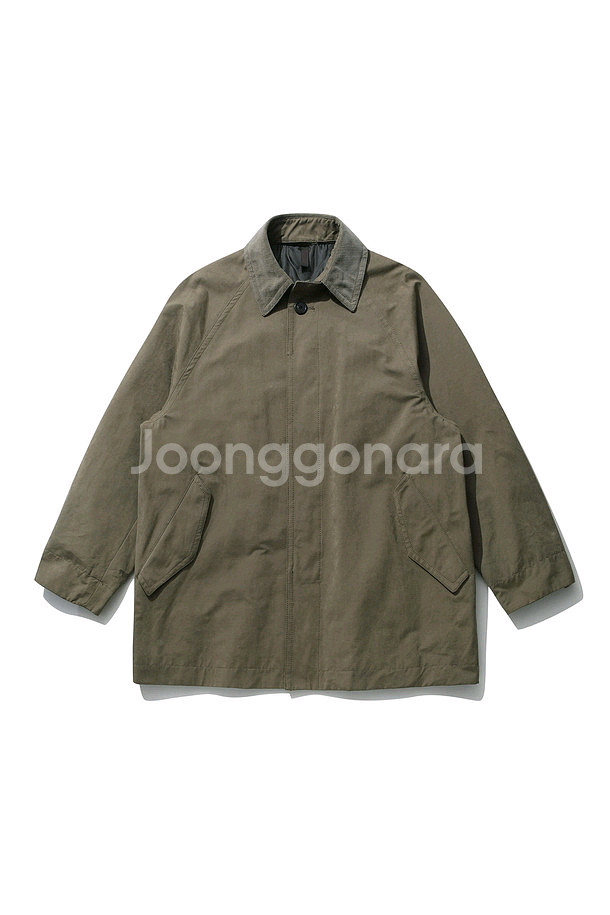 커스텀멜로우 디테처블 코트, 블랙, 카키베이지 각각--2