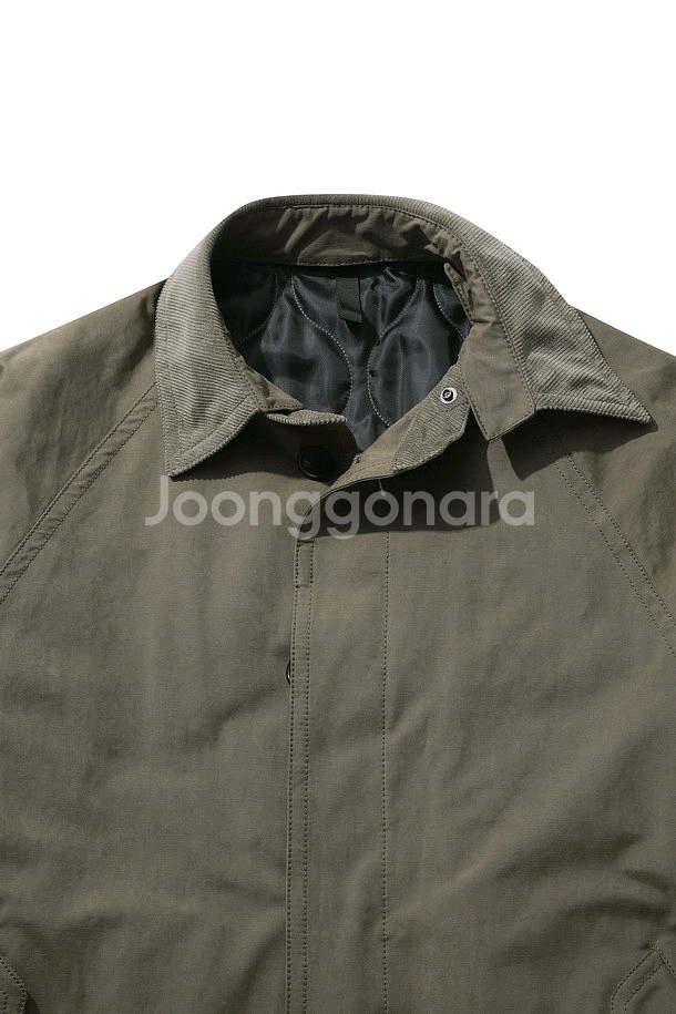 커스텀멜로우 디테처블 코트, 블랙, 카키베이지 각각--6