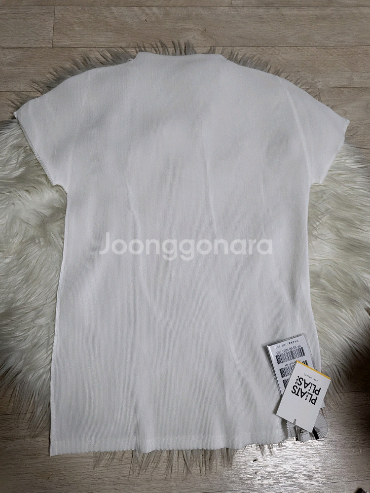 이세이미야케 플리츠플리즈 탑 미스트 베이직 탑 화이트--5