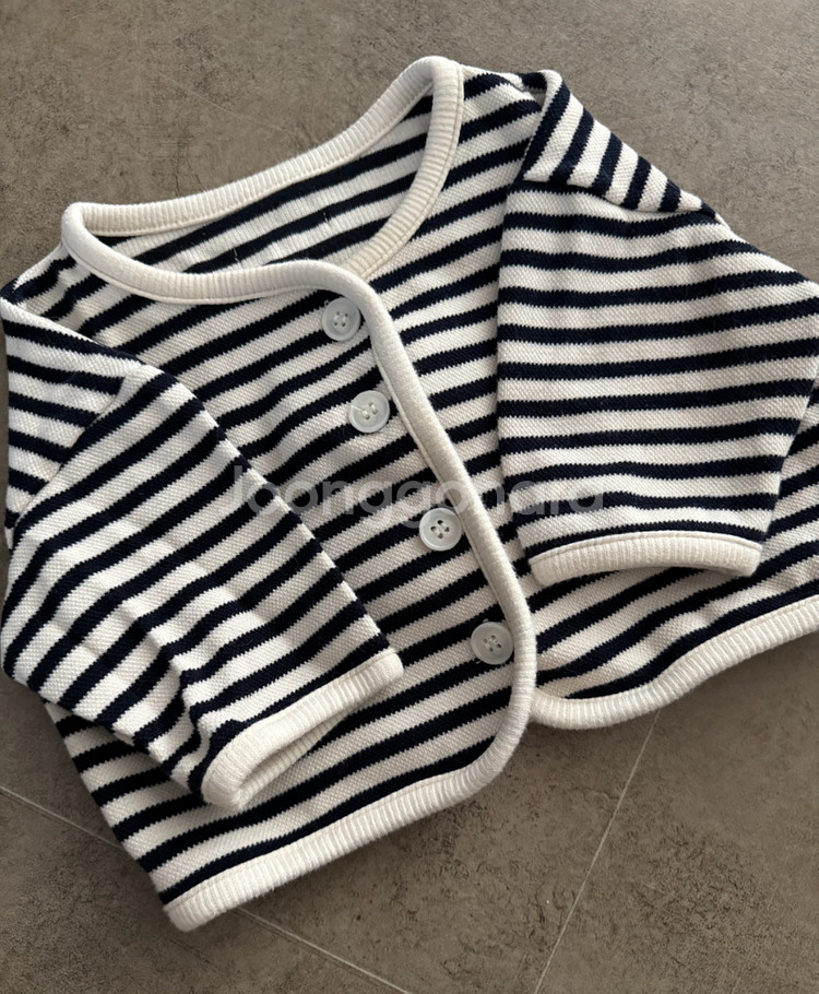 베이비 스튜디오 스트라이프 니트 가디건--0
