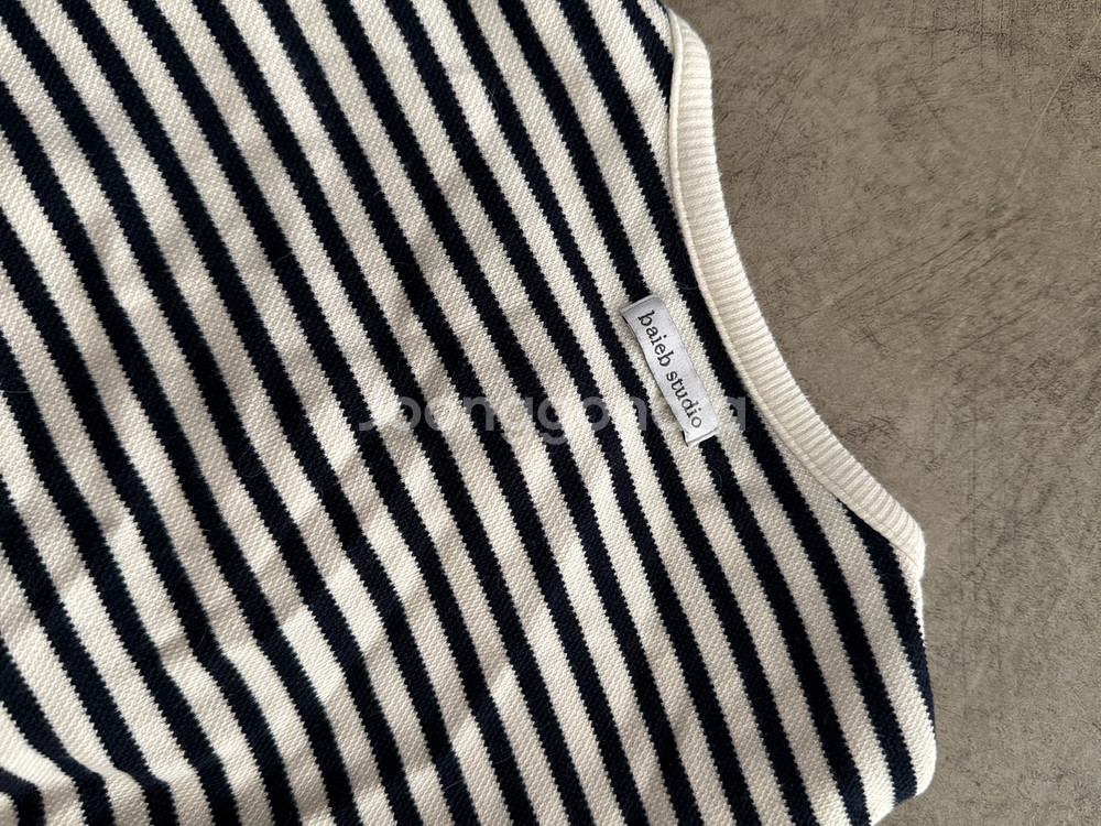 베이비 스튜디오 스트라이프 니트 가디건--1