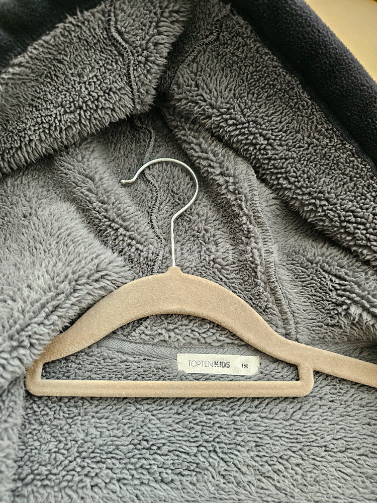 TOPTEN 보아털 후드집업 150사이즈--4