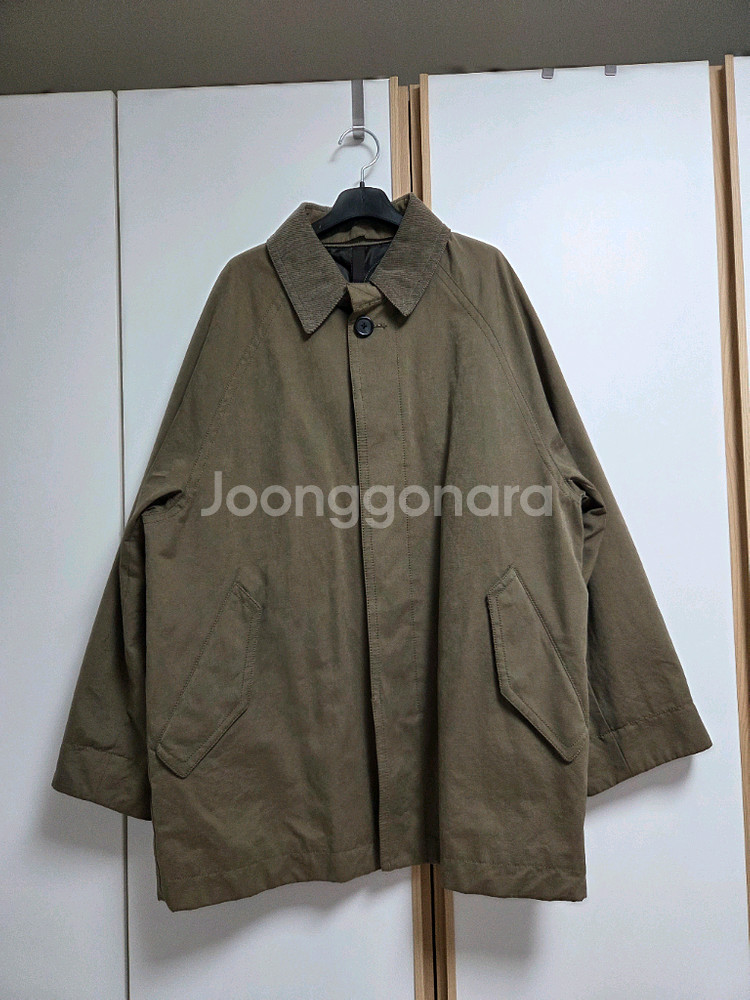 커스텀멜로우 디테처블 코트, 블랙, 카키베이지 각각--12