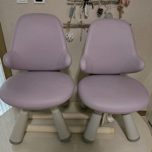 일룸 땅콩 책상 + 의자 / 퍼플 / 2세트