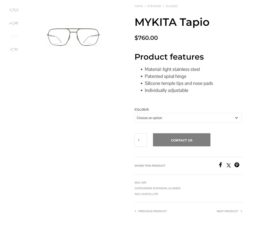 마이키타 투브릿지 독일 명품 초경량 안경테 0113--7