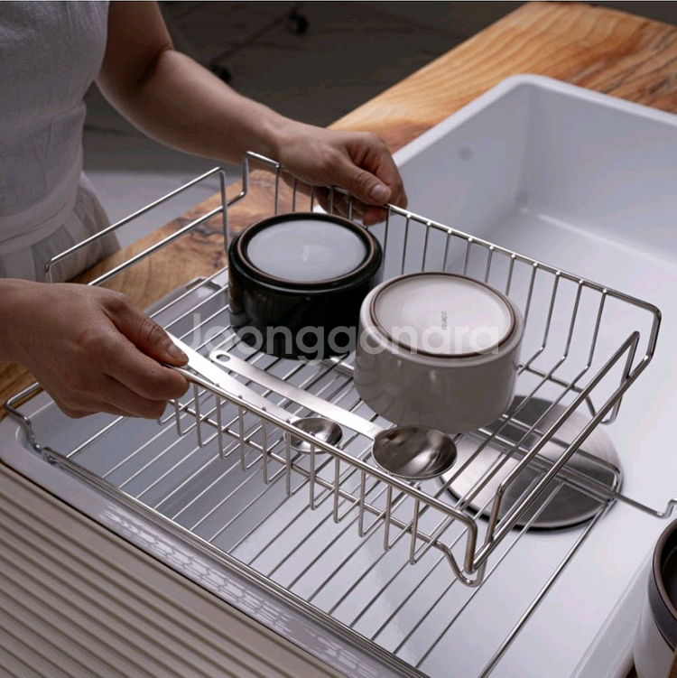 JVR 2in1 올 스텐 슬라이드 식기건조대--0