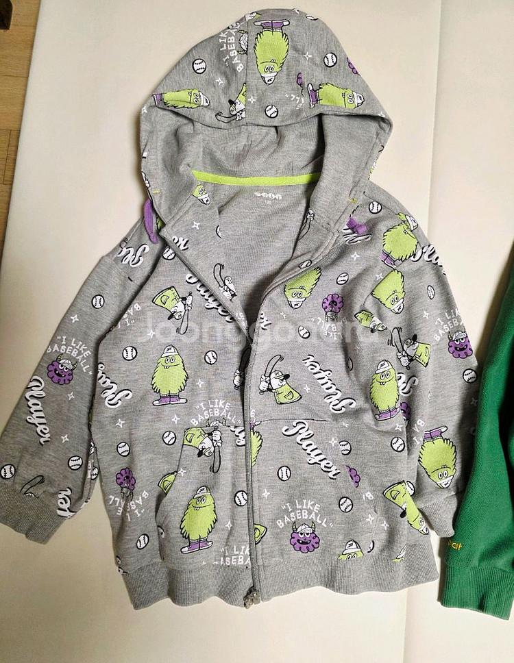 팬콧키즈 공룡 기모 후드점퍼 120-130, 에스핏--5