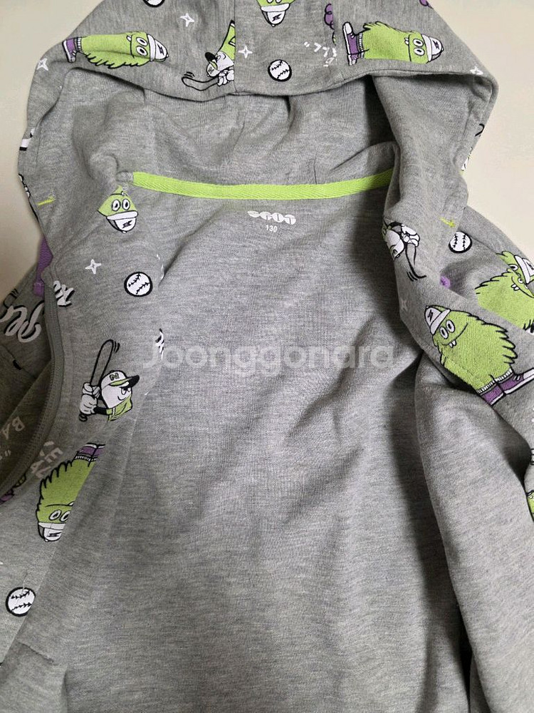 팬콧키즈 공룡 기모 후드점퍼 120-130, 에스핏--6