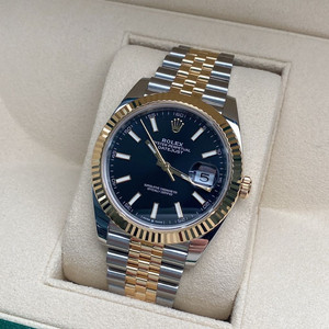 롤렉스 데이트저스트 검판바 콤비 41mm 126333