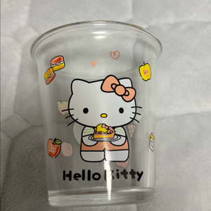 (미사용) 헬로키티 유리컵 글라스