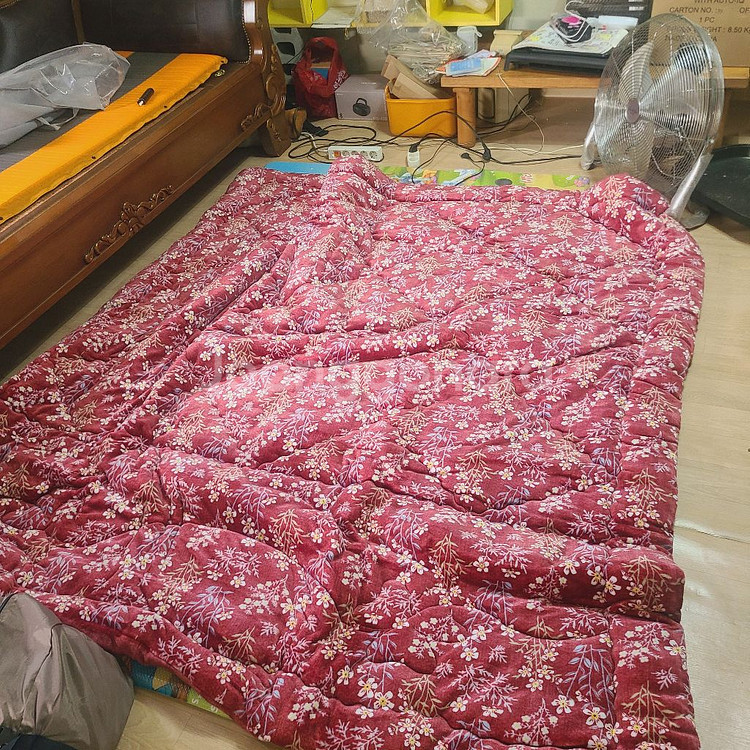 아델리아 꽃무늬 극세사--3