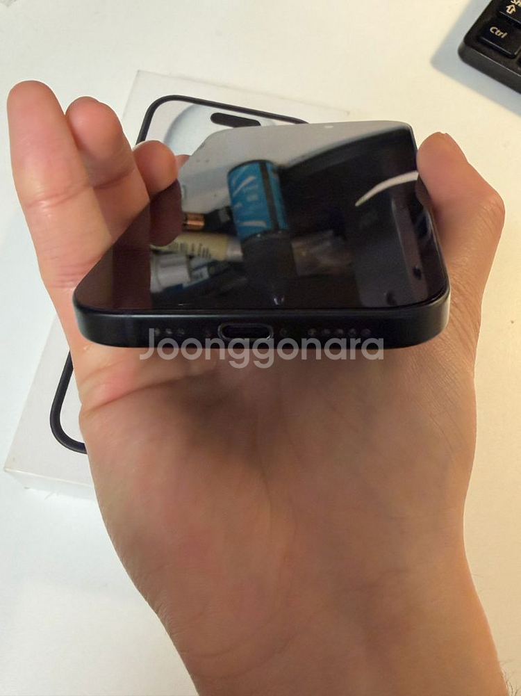 아이폰 15 블랙 128g--5