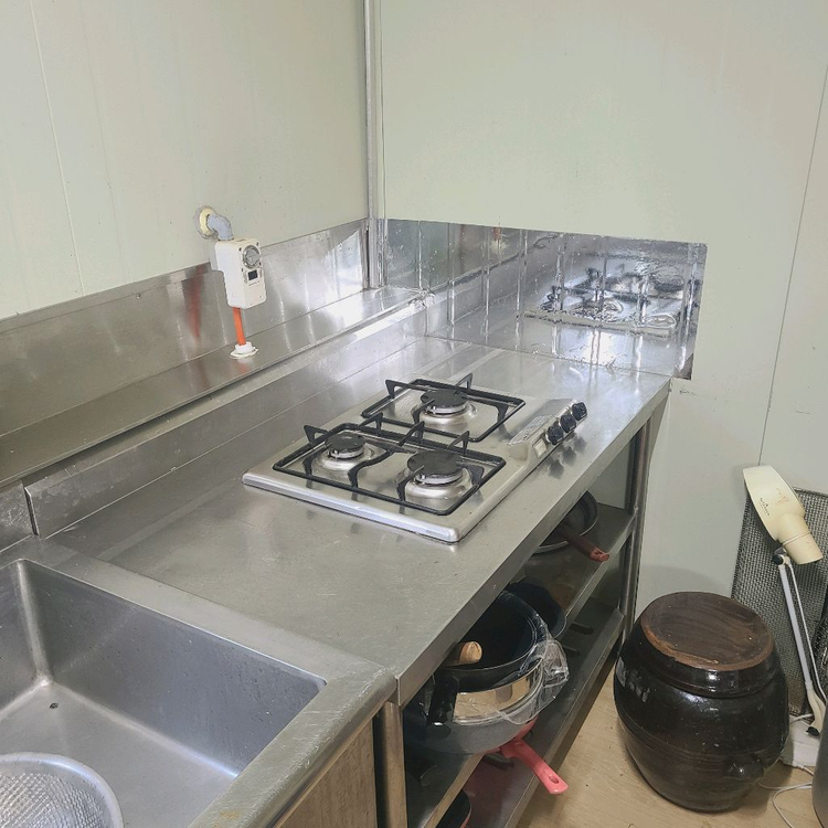업소용 스테인리스 싱크대 및 가스렌지,다이 이미지