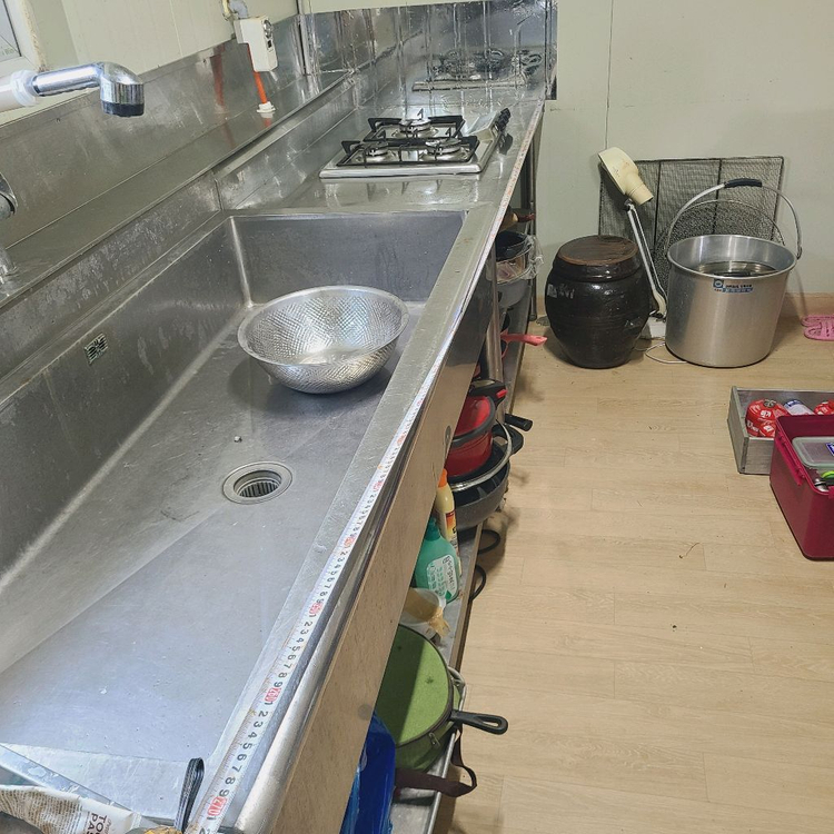 업소용 스테인리스 싱크대 및 가스렌지,다이 이미지