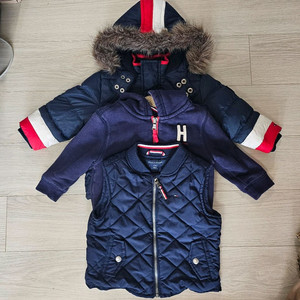 [일괄 판매] 타미힐피거 유아 패딩, 후드집업, 조끼(돌~두돌 사이즈)