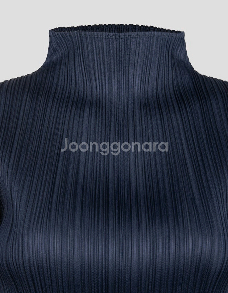 이세이미야케 플리츠플리즈 탑 뉴컬러풀4 베이직 탑 네이비 3사이즈--2