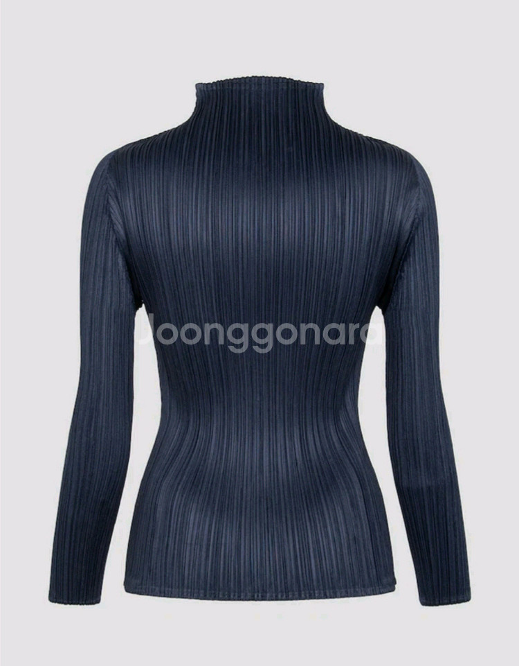 이세이미야케 플리츠플리즈 탑 뉴컬러풀4 베이직 탑 네이비 3사이즈--1