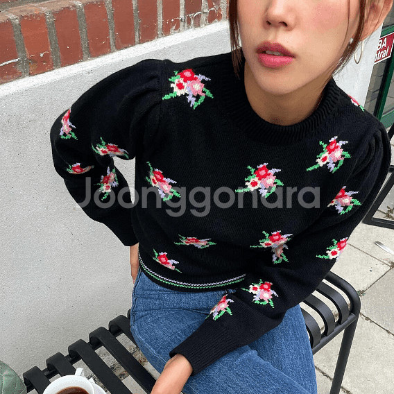 MEMO(메모오피셜) knit wear 'Bouquet'--6