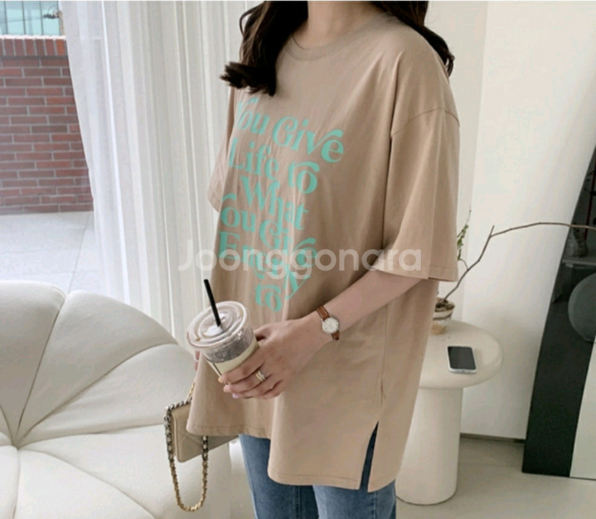 르꼬르망 박스 티셔츠 새상품--1