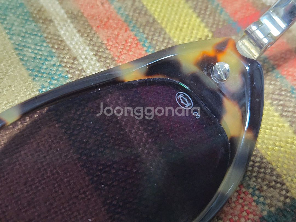 카르티에 130사이즈 뿔테 선글라스--5