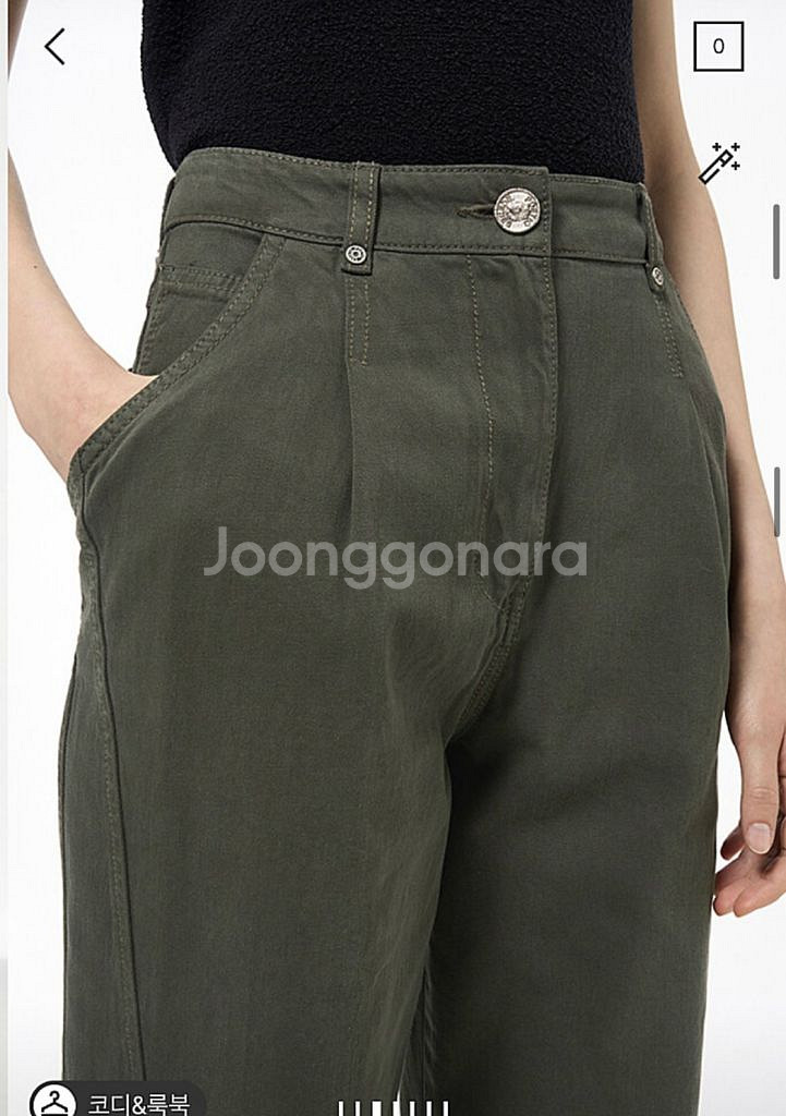 한섬 22 타임 백 포켓 팬츠 랑방 마인 시스템 sjsj--0