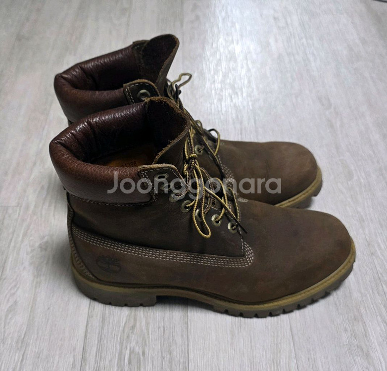 팀버랜드 6인치 프리미엄 브라운 부츠 8W--0