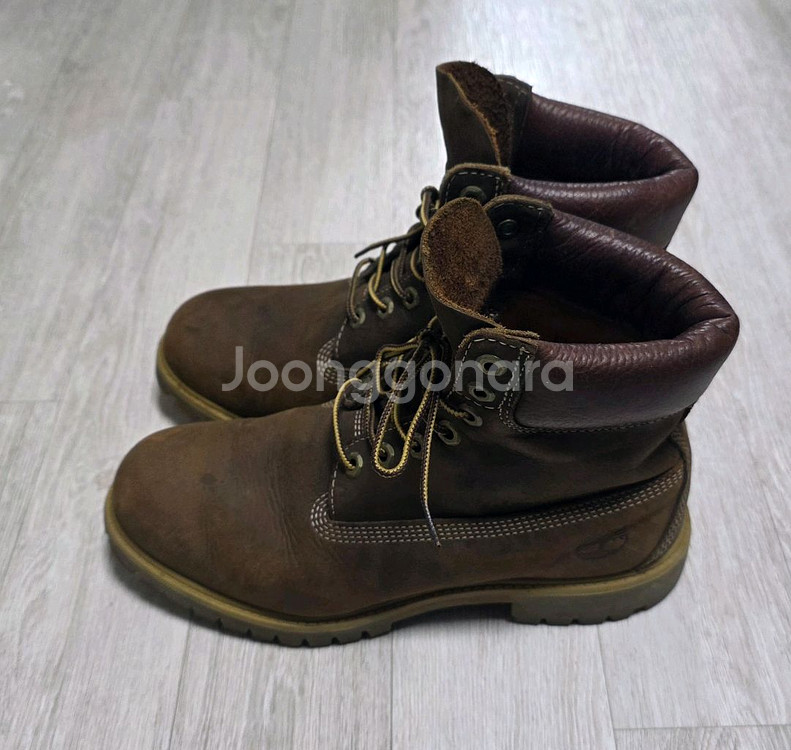 팀버랜드 6인치 프리미엄 브라운 부츠 8W--1