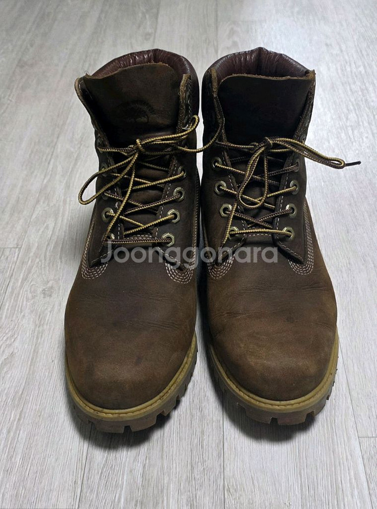 팀버랜드 6인치 프리미엄 브라운 부츠 8W--3