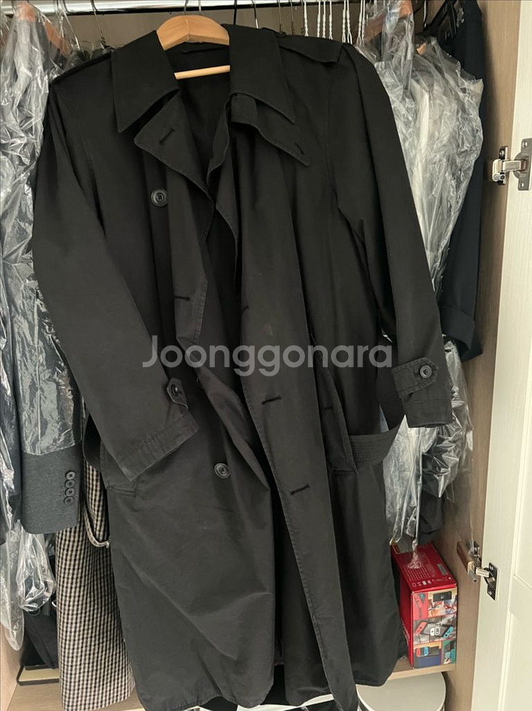 르메르 코튼 트렌치코트 블랙 S--2