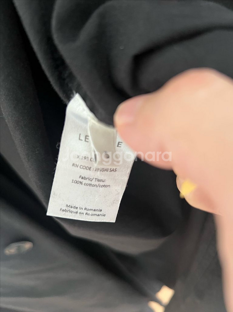 르메르 코튼 트렌치코트 블랙 S--5