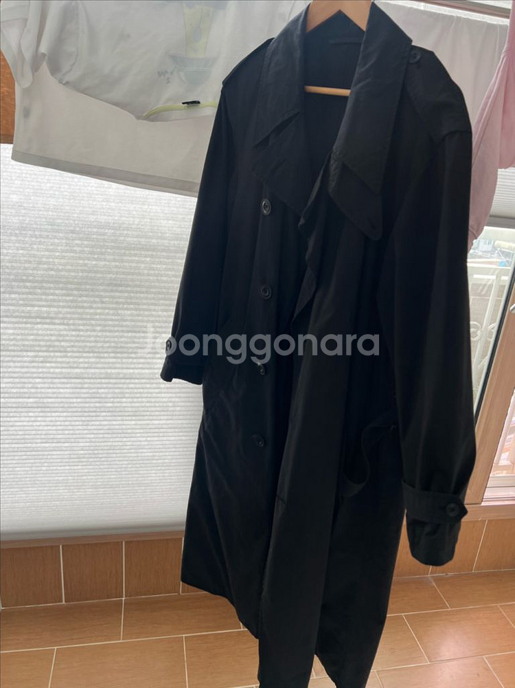 르메르 코튼 트렌치코트 블랙 S--3