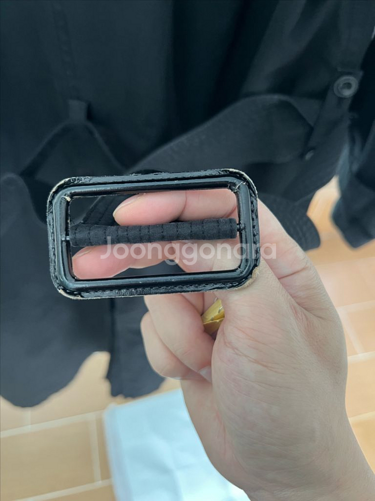 르메르 코튼 트렌치코트 블랙 S--7