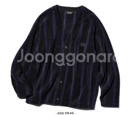 유니클로 x 니들스 플리스 오버사이즈 가디건 블랙 XS S L XL XXL--0