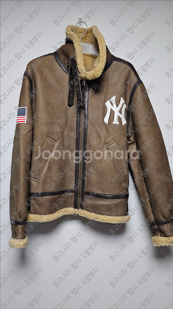 최종할인! 뉴에라 뉴욕양키즈 천연 양모 무스탕--0