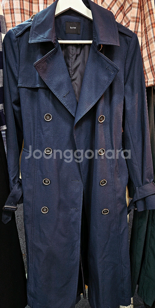 샤틴 네이비 트렌치코트(55)--0