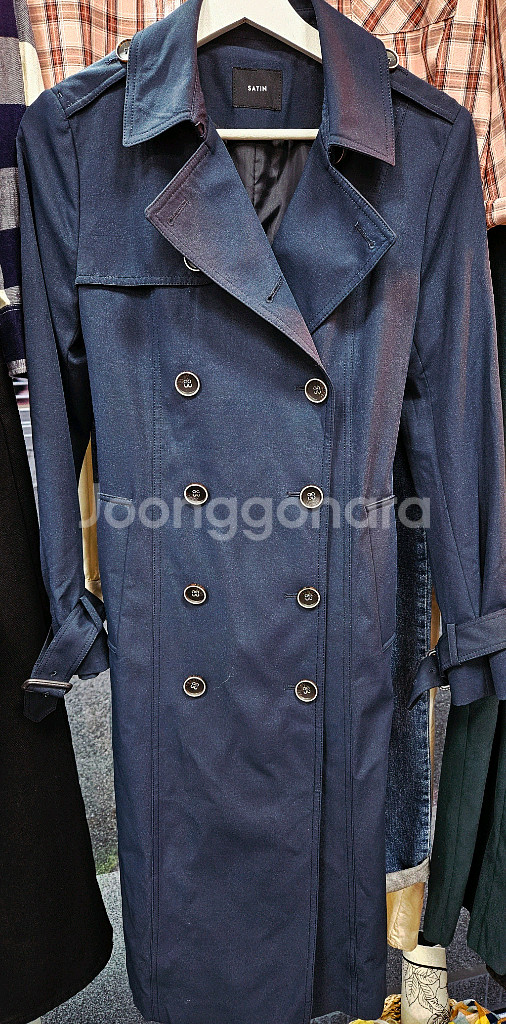 샤틴 네이비 트렌치코트(55)--1