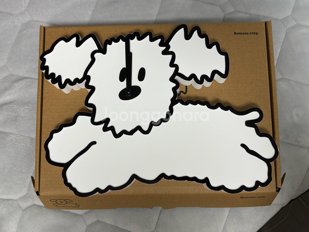 (새상품) 로마네 리틀페이퍼 벽시계 페퍼 강아지 탁상시계--0