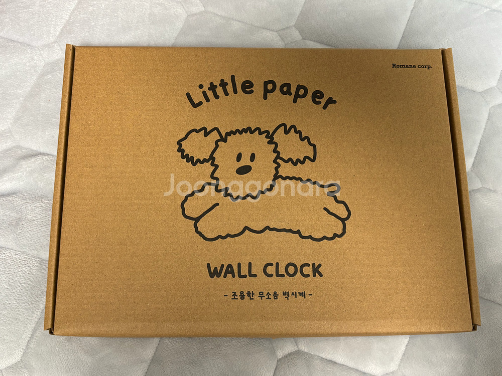 (새상품) 로마네 리틀페이퍼 벽시계 페퍼 강아지 탁상시계--1