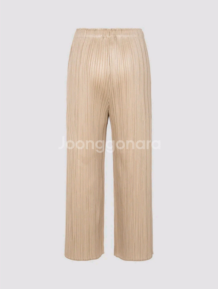 이세이미야케 플리츠플리즈 바지 8월 먼슬리 팬츠 베이지 5사이즈--1