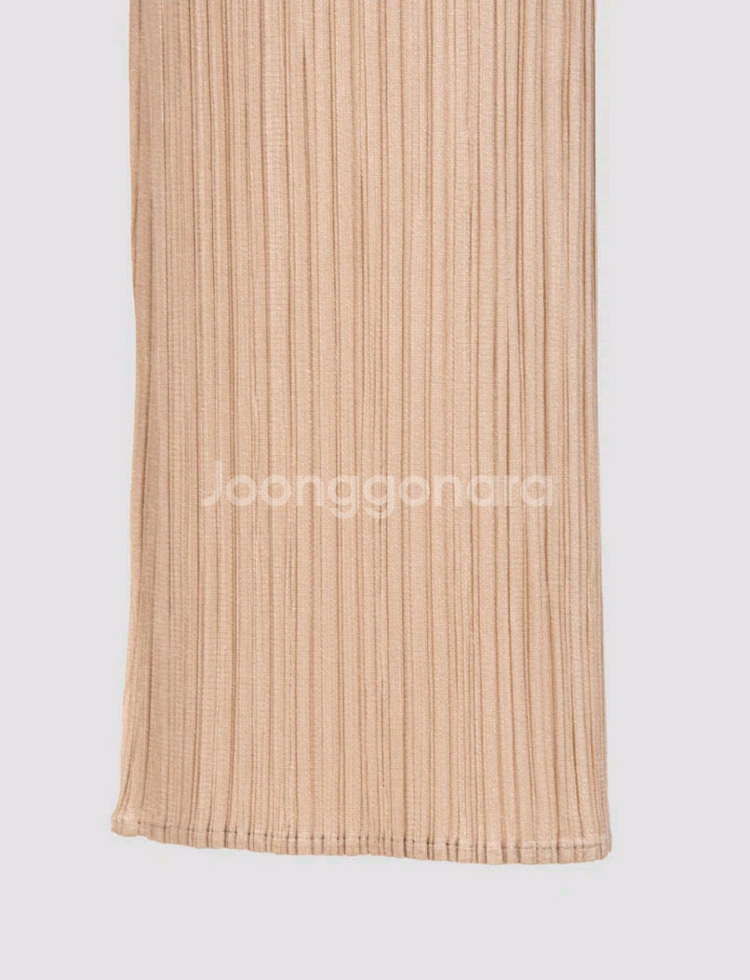 이세이미야케 플리츠플리즈 바지 8월 먼슬리 팬츠 베이지 5사이즈--3