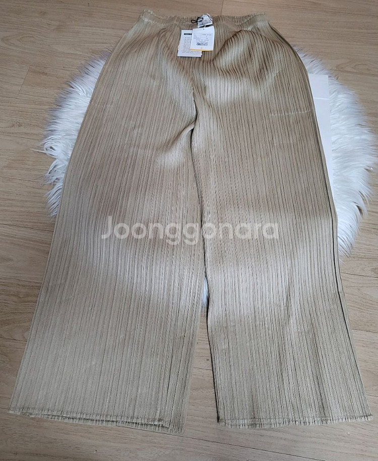 이세이미야케 플리츠플리즈 바지 8월 먼슬리 팬츠 베이지 5사이즈--4