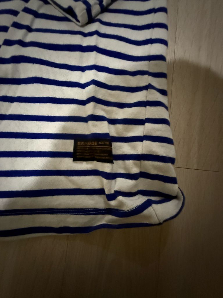 에스피오나지 워크웨어 스트라이프 7부티셔츠 이미지